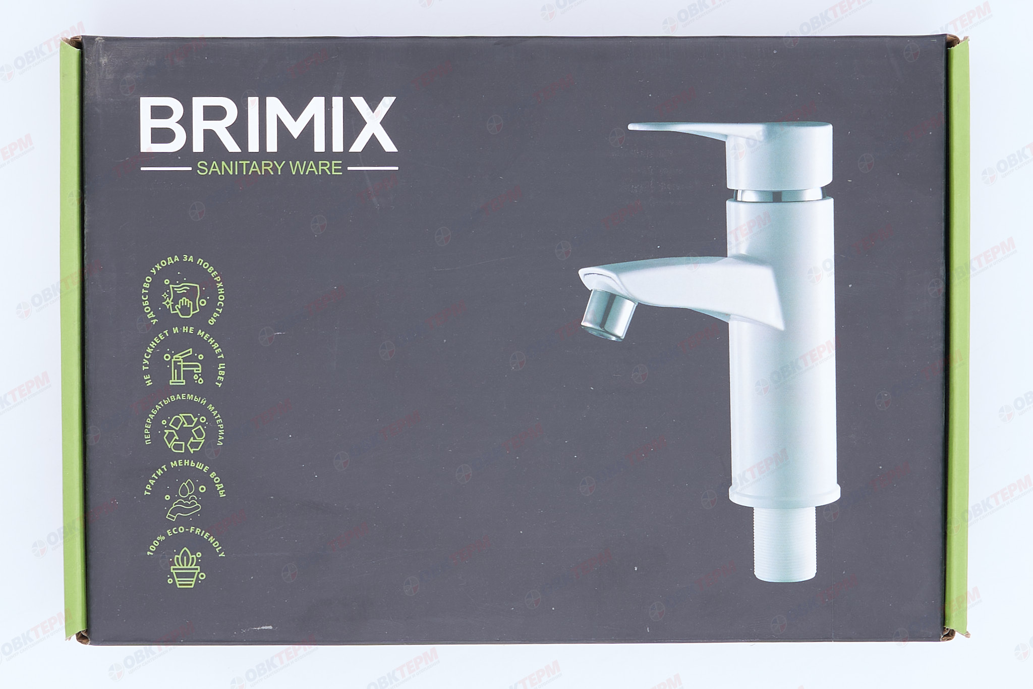 Смеситель д/умывальника BRIMIX 599 шаровый/ АБС пластик (белый) - миниатюра №8