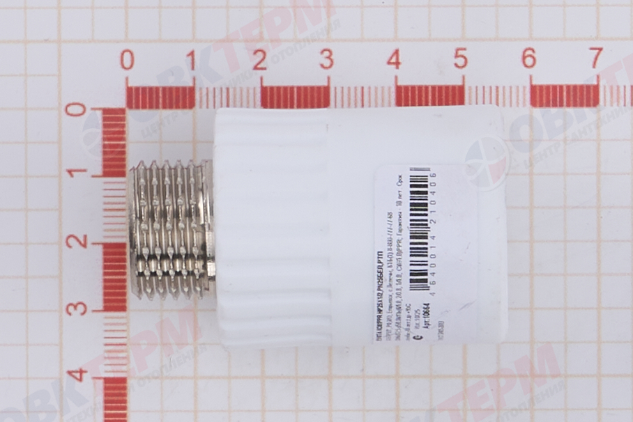 МРН  25 * 1/2"    БЕЛАЯ PP-R    (RTP)    (120/20) - миниатюра №6