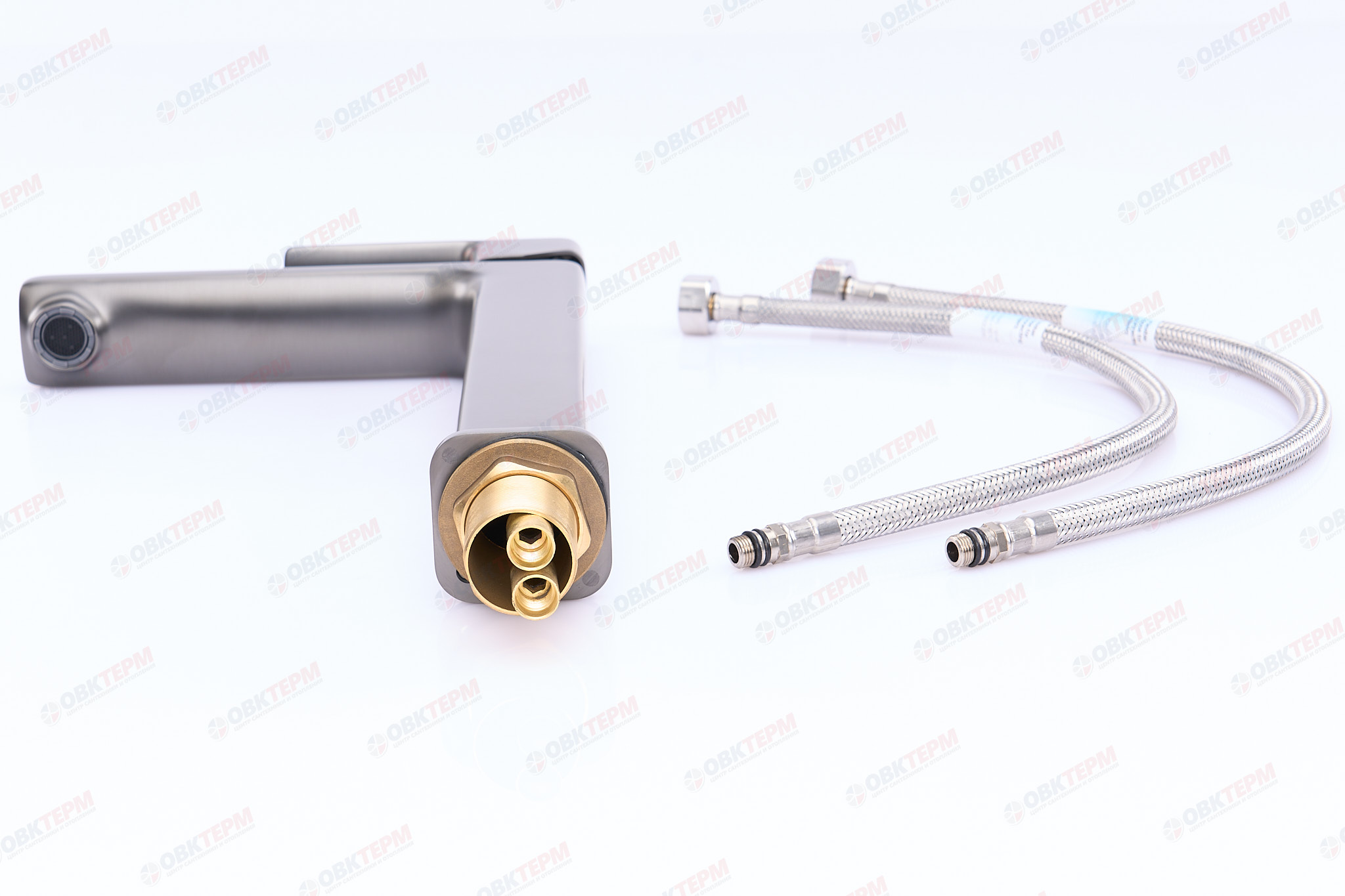 Смеситель д/умывальника MIXXUS PREMIUM KUBUS 001 HIGH GRAPHITE Ø35  (10 шт/ящ) - миниатюра №4