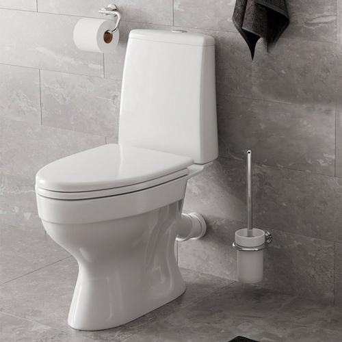 Унитаз-компакт ЛОГОС home de luxe c 2-х уровневой арматурой, сидением микролифт и болтами - Изображение №3