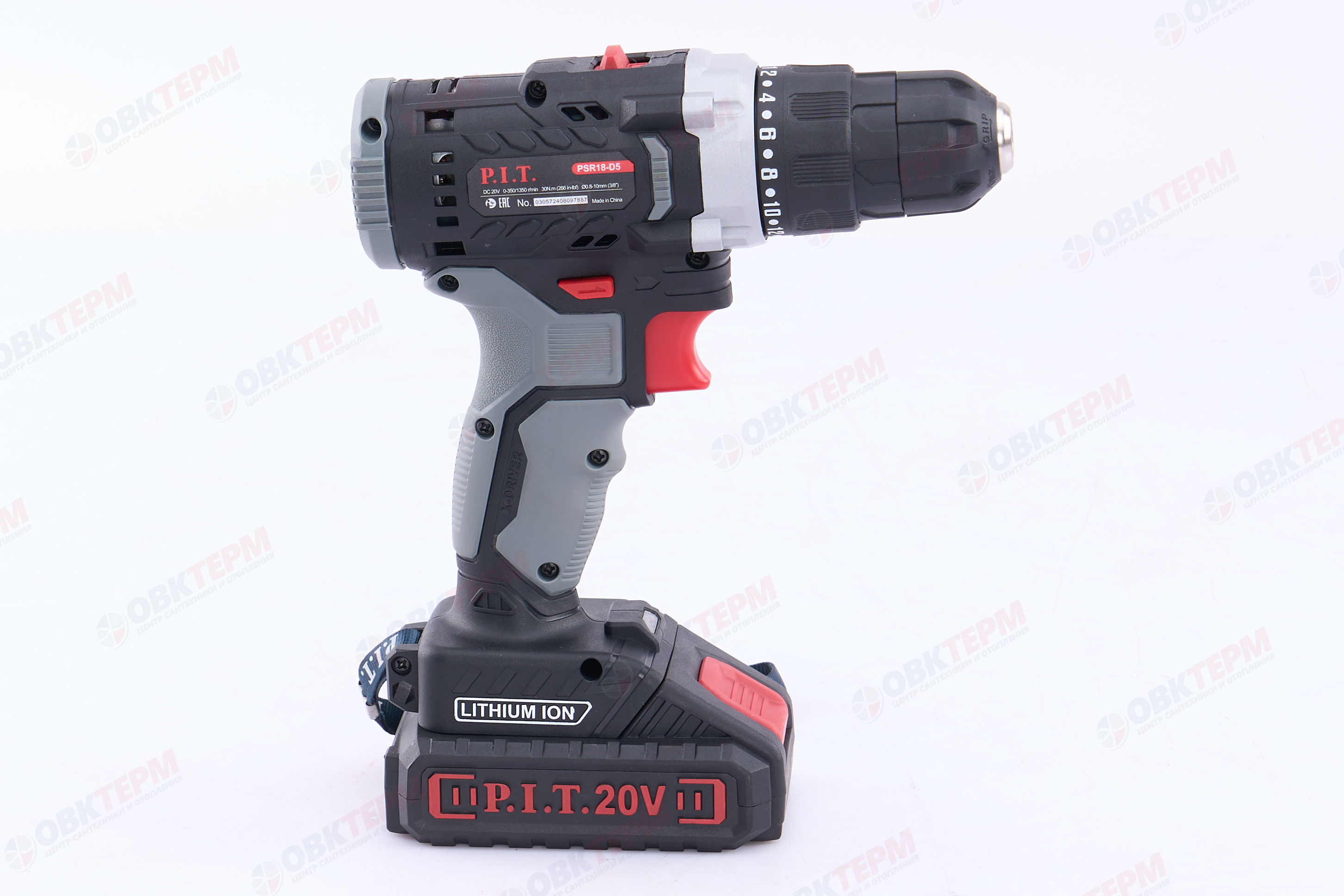 Дрель-шуруповерт аккум. P.I.T. PSR18-D5 OnePower (20В, 30Нм, 1,5Ач, 2АКБ, ЗУ) - миниатюра №15