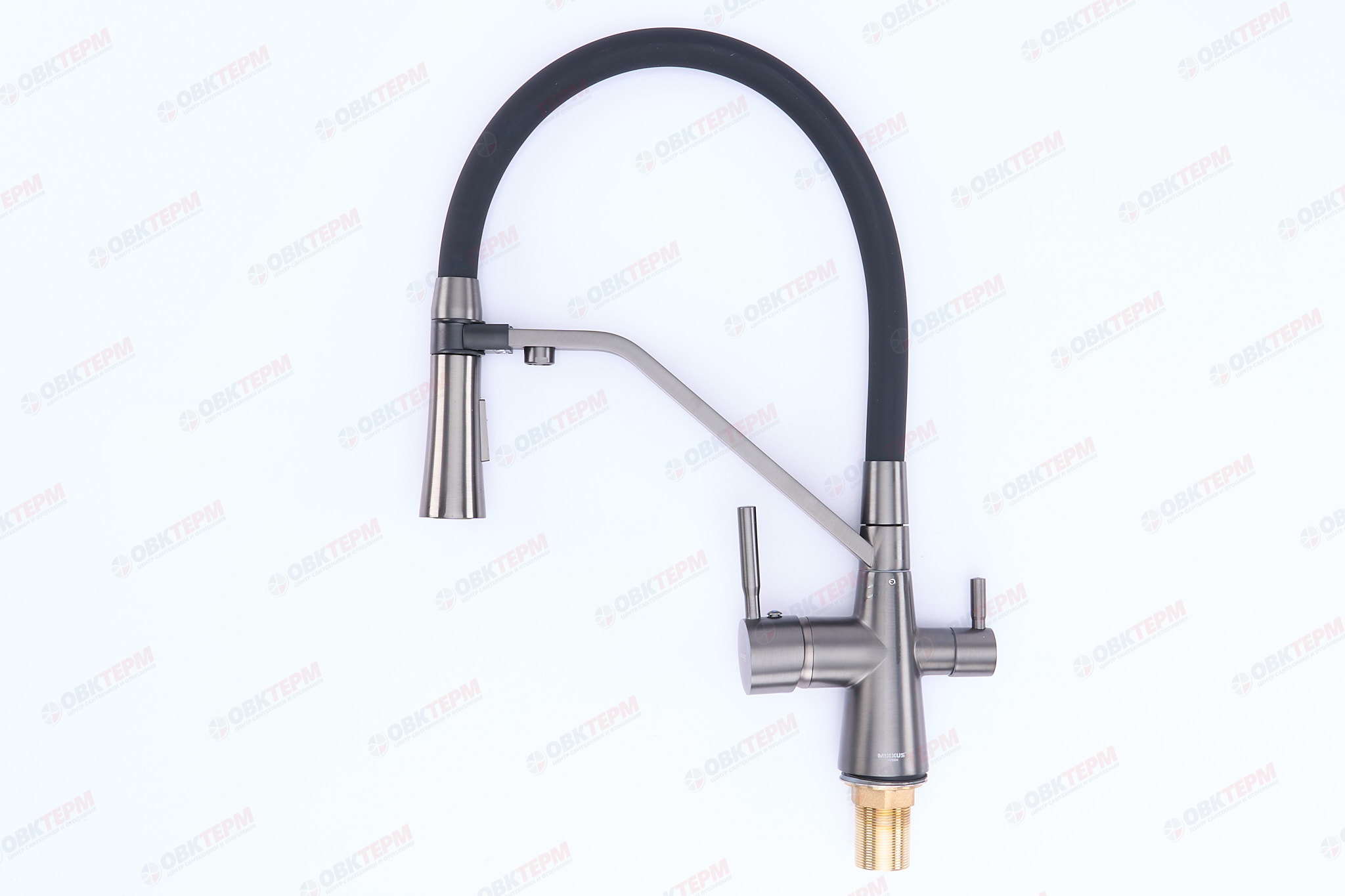 Смеситель д/кухни под ФИЛЬТР MIXXUS PREMIUM MAGNET 021 GRAPHITE REFL.BLACK Ø35 (8 шт/ящ) - Изображение №2