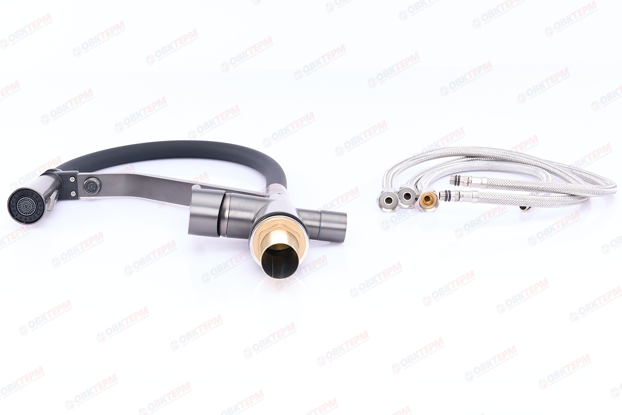 Смеситель д/кухни под ФИЛЬТР MIXXUS PREMIUM MAGNET 021 GRAPHITE REFL.BLACK Ø35 (8 шт/ящ) - Изображение №4