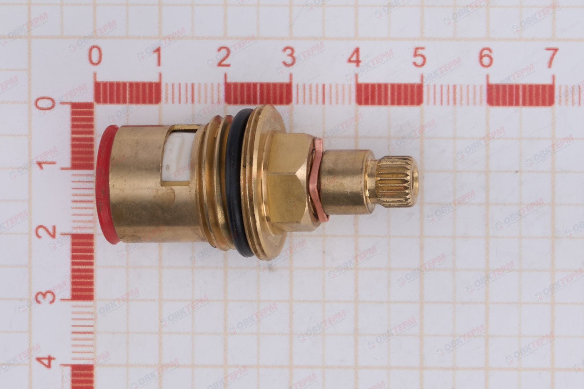 Кран-букса - EUROPRODUCT KB-004-CER 1/2" керамика /24 шлица /короткая юбка)  (300 шт/ящ) - миниатюра №7