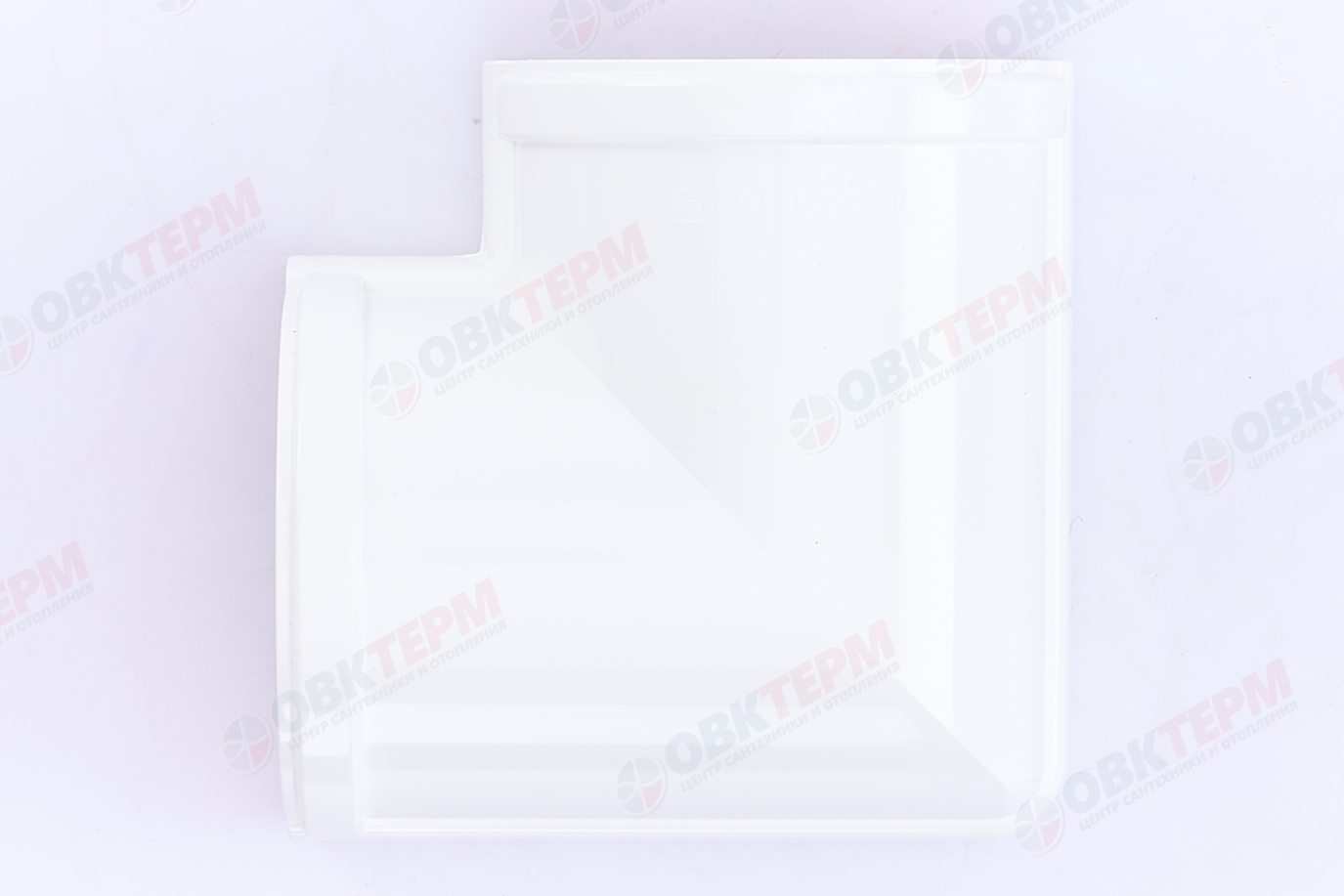 Угол желоба 90 град. Дизайн 135 ПВХ Grand Line белый (RAL 9003) (уп. 16шт) - миниатюра №6