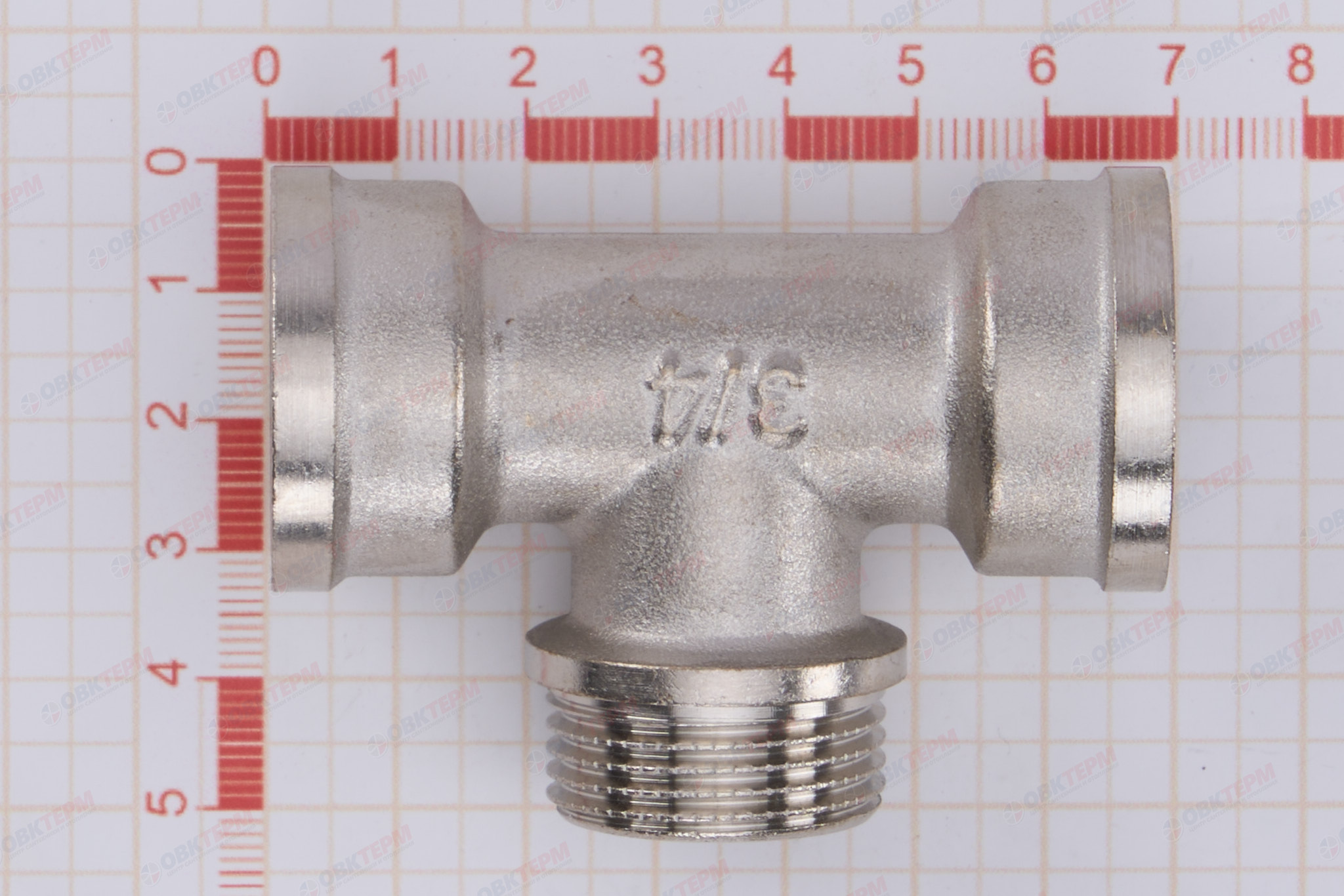 Тройник    3/4" внв  Никель ZEISSLER                   (40/5) - миниатюра №4