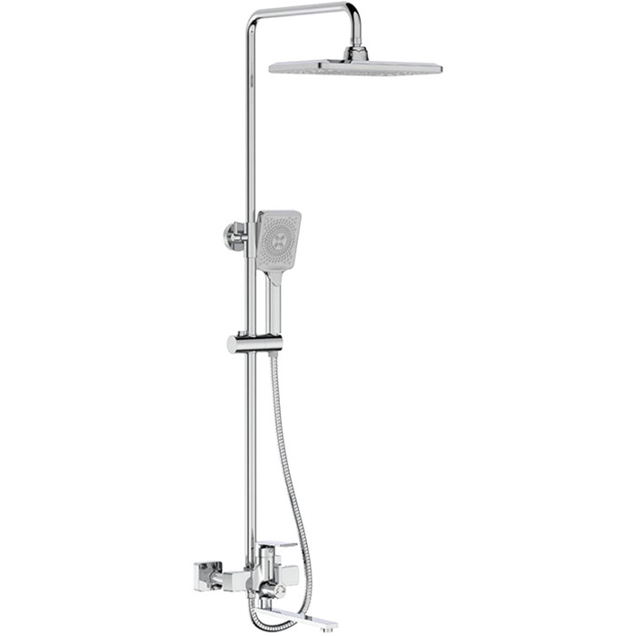 Душ/система FRAP F2471 хром (верхний душ, ручн. лейка) - изображение №1