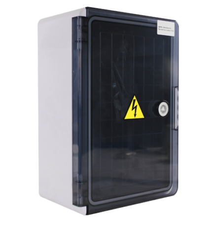 Щит с монтажной панелью KRZMI ЩМПпл (прозрачная дверь)  IP65 320х220х130мм - Изображение №1