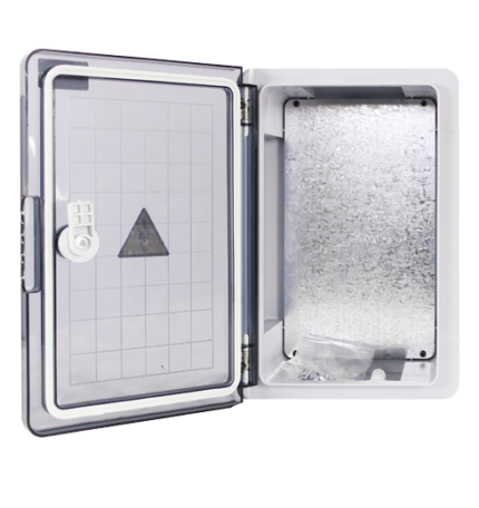 Щит с монтажной панелью KRZMI ЩМПпл (прозрачная дверь)  IP65 320х220х130мм - Изображение №4