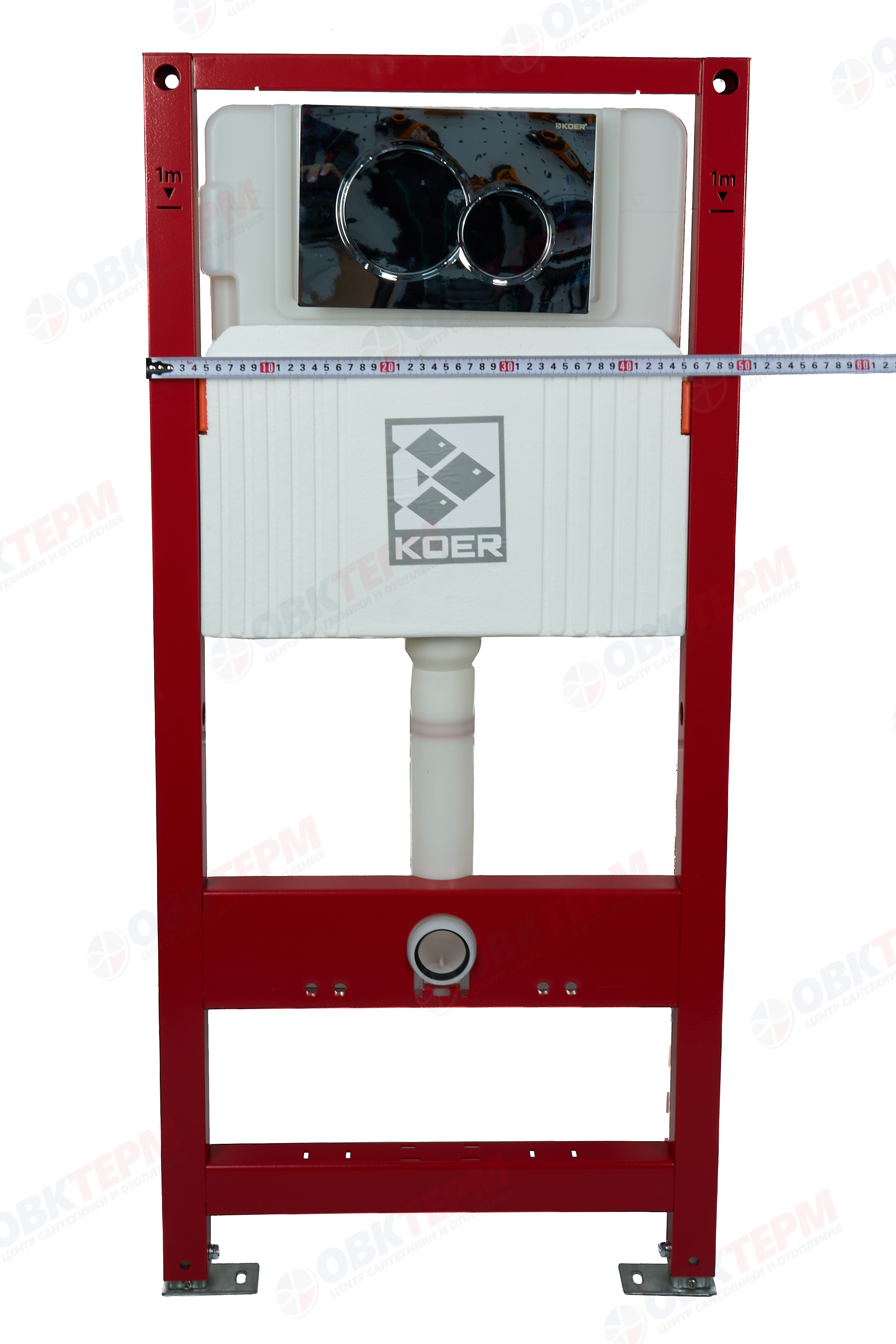 Инсталляц. сист д/унитаза KOER KT-0501-01 (с пан. смыва KT-0601-01 ХРОМ + звукоизол.)(1шт/ящ) - миниатюра №17