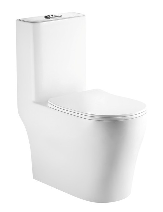 Унитаз-моноблок ALIOTTI ALT- ALT-М-55Т безободковый, SC, ультратонкое, дюропласт. (700*375*780) - Изображение №1