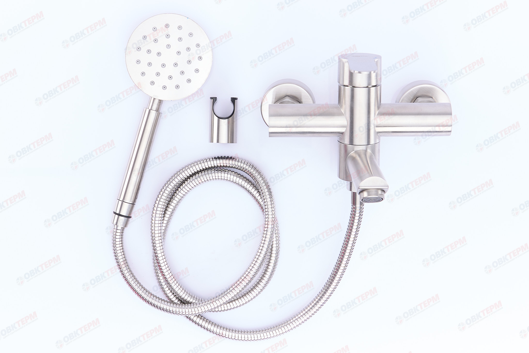 Смеситель д/ванны корот. нерж/сталь ZERIX DAX-009 (EURO)  10 шт/ящ - Изображение №1