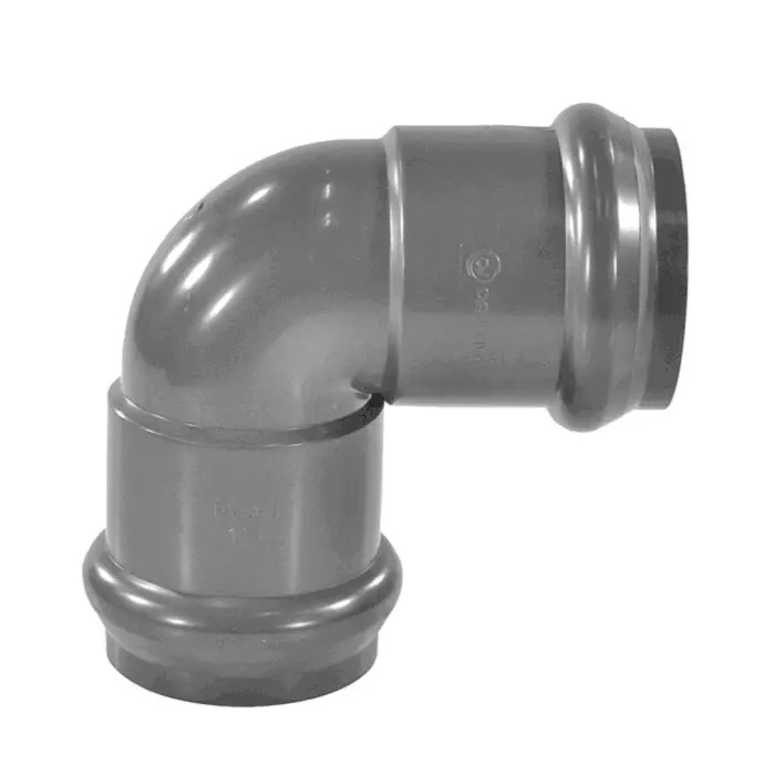 Отвод 90° двухраструбный 110мм AQUAVIVA - Изображение №1