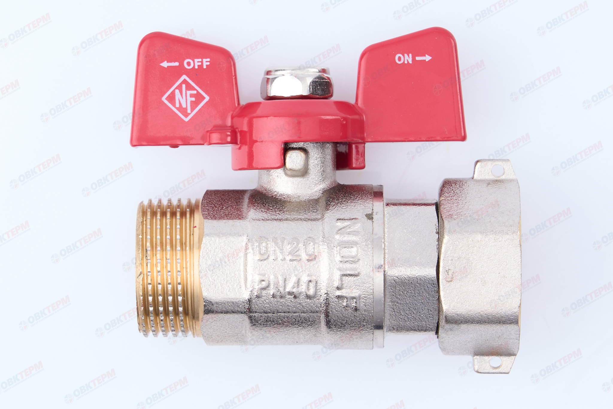 Кран шаровый   NOLF Classic     3/4" ВН   бабочка  с НВ СНГ  (80/10) - Изображение №1