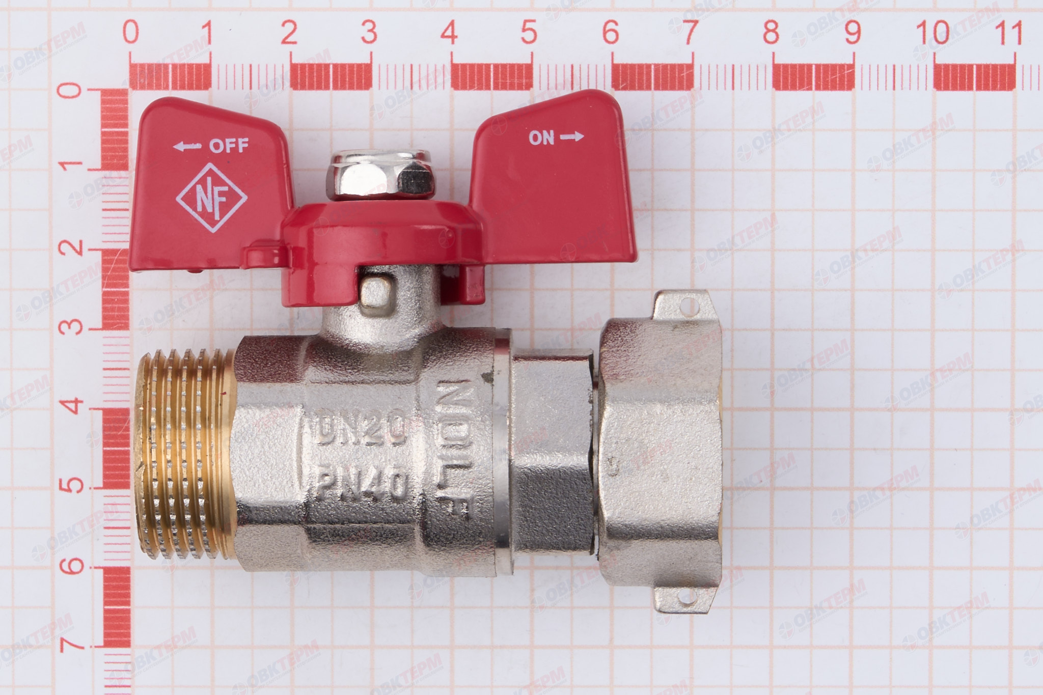 Кран шаровый   NOLF Classic     3/4" ВН   бабочка  с НВ СНГ  (80/10) - миниатюра №7