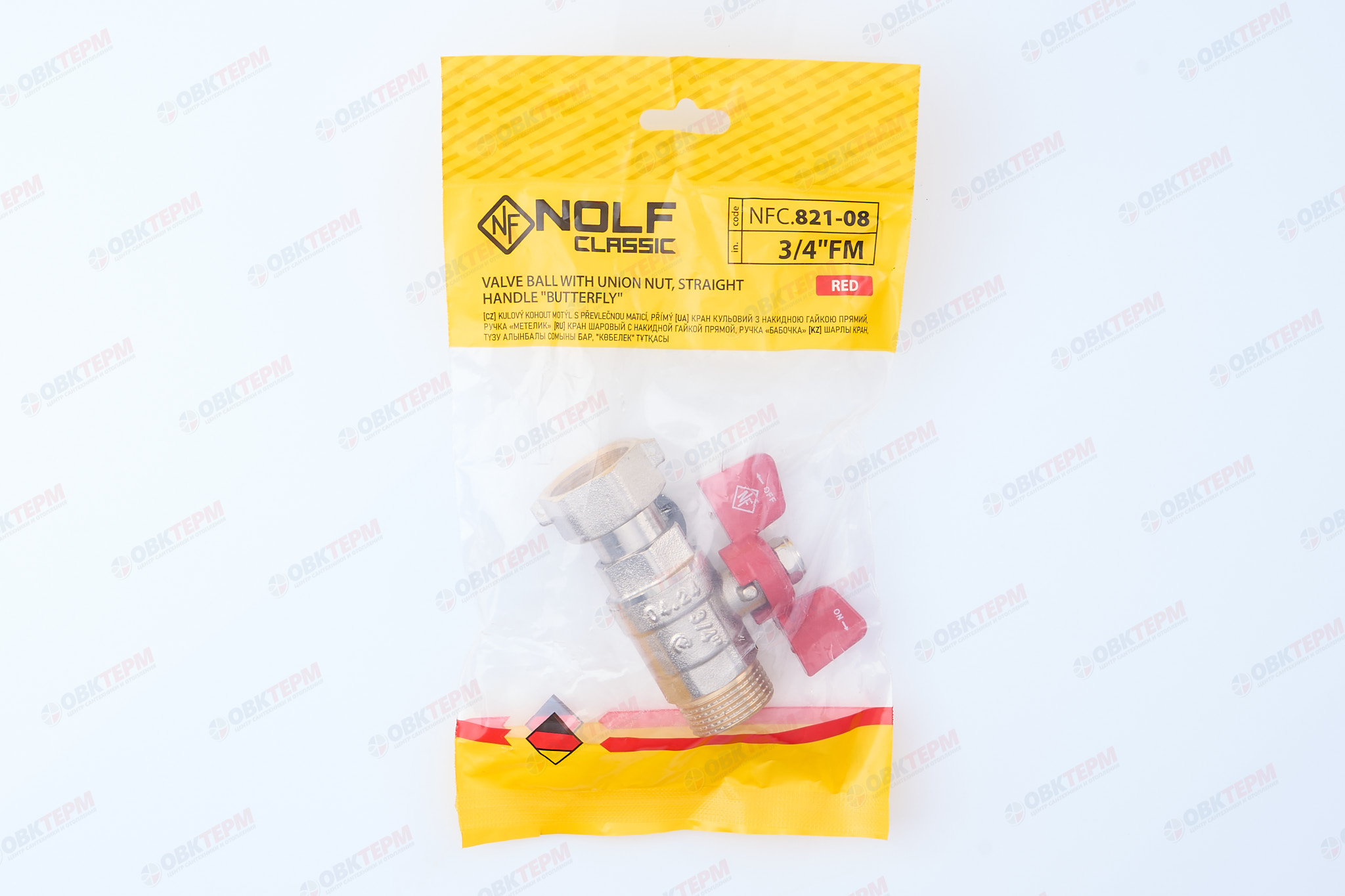 Кран шаровый   NOLF Classic     3/4" ВН   бабочка  с НВ СНГ  (80/10) - миниатюра №8