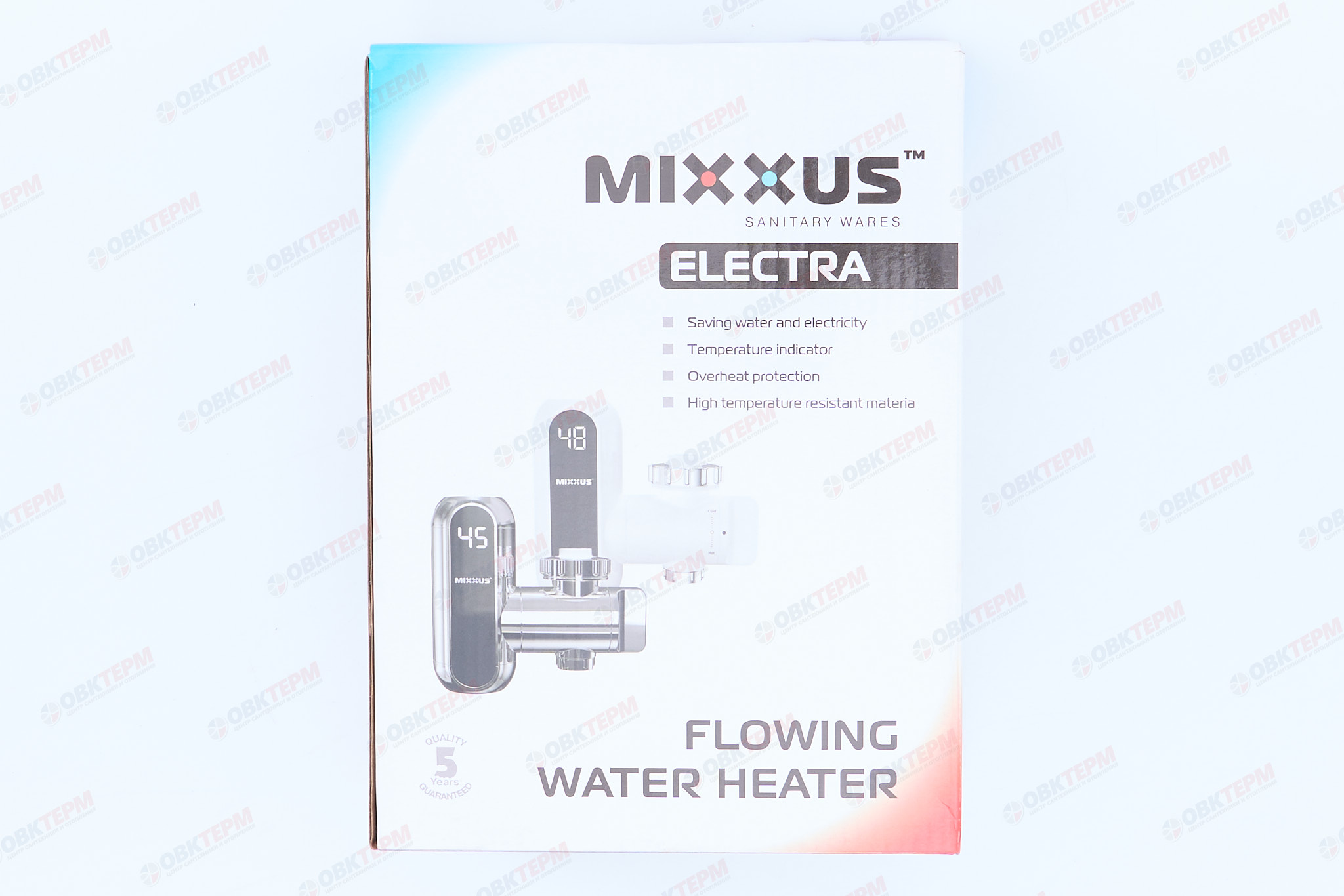 Водонагреватель на излив MIXXUS Electra 770-E CHROME /инд. темп. /крепл.на излив / 3 kW - Изображение №4