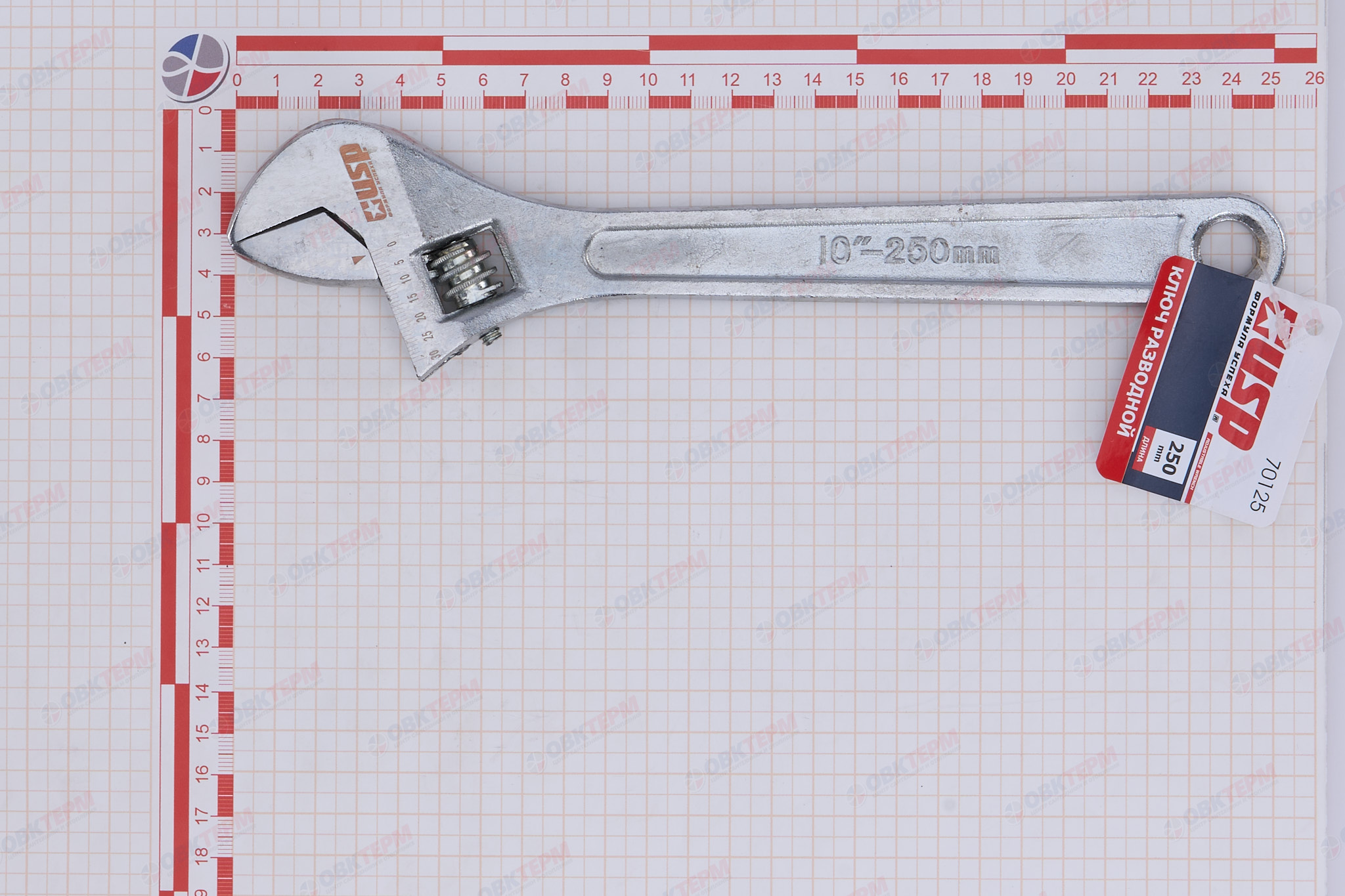 Ключ разводной 250 мм 38010 USP - Изображение №4