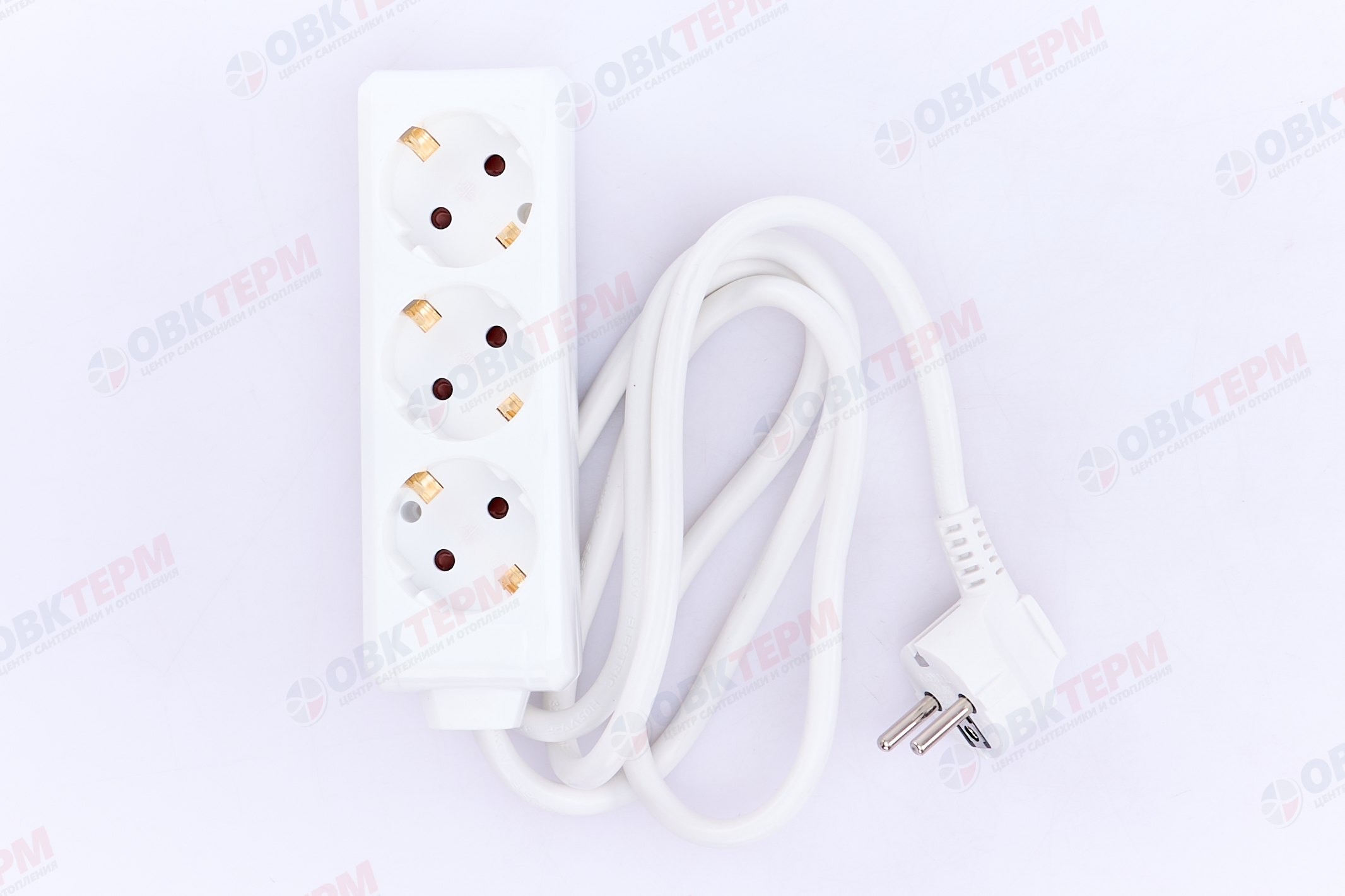 Удлинитель трёхместный 1,5м с/з, 3х1.5 10А, белый, TOKOV LIGHT - Изображение №3