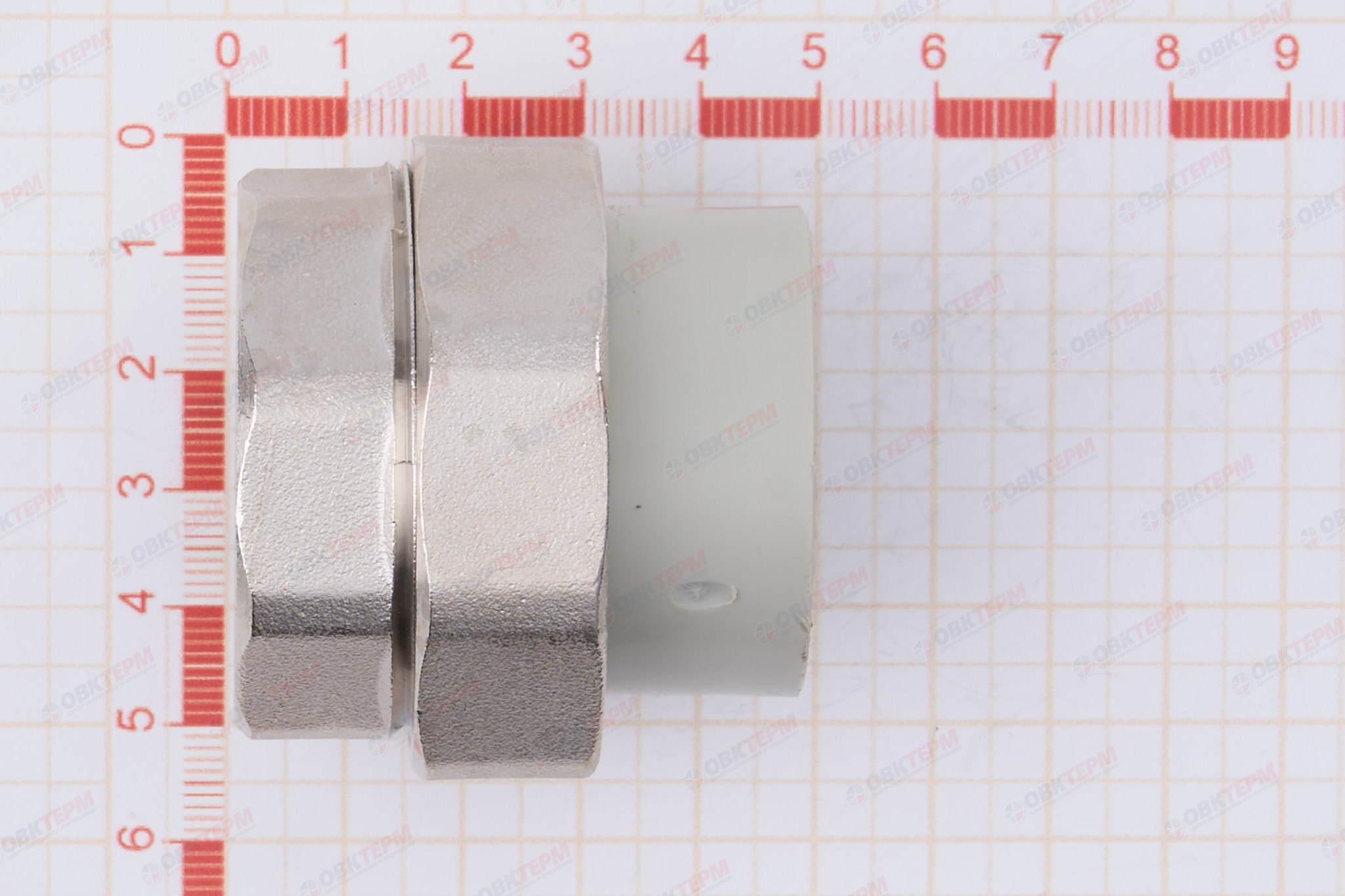 Разборное соединение   32 * 1 1/4" в   СЕРОЕ   (PRO AQUA)    (20/5) - миниатюра №6