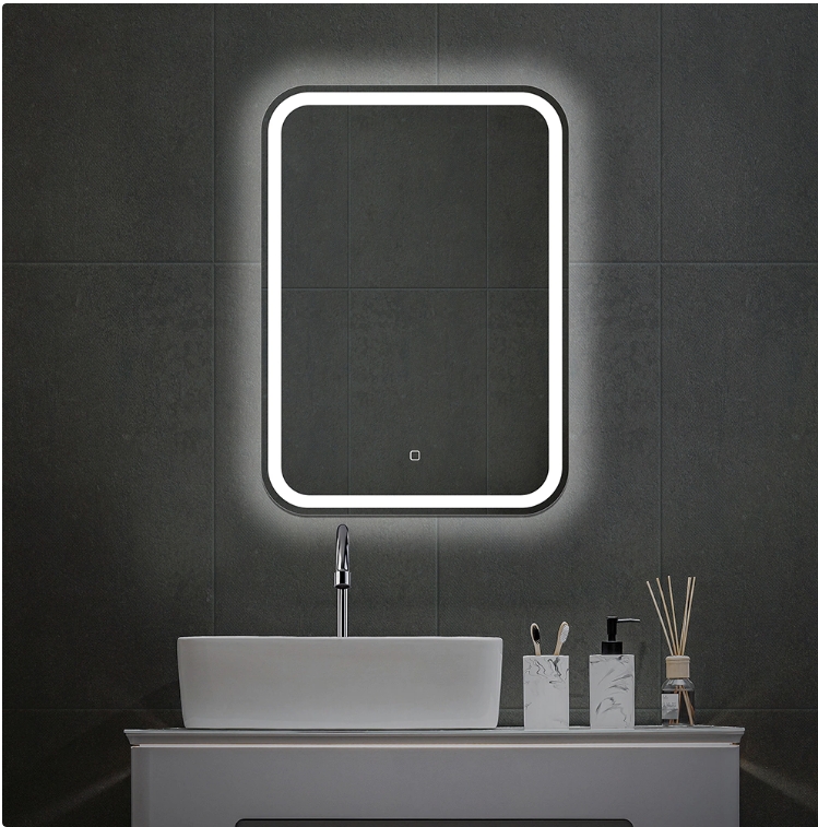 Зеркало  500х700 прямоугольное подсветкой Malta-Lite ( сенс.выкл, хол. свет) Silver Mirrors - Изображение №5