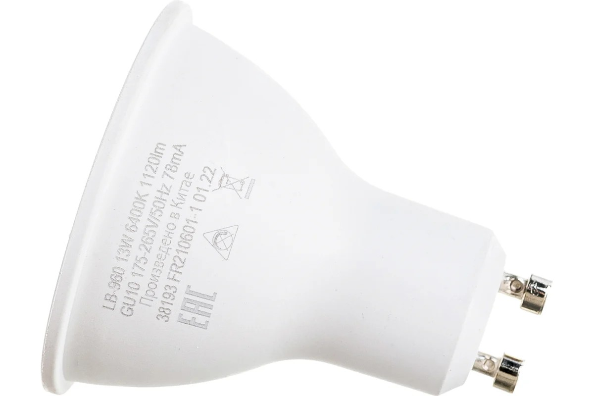 Feron Лампа светодиодная, (13W) 230V GU10 6400K MR16, LB-960 - Изображение №3