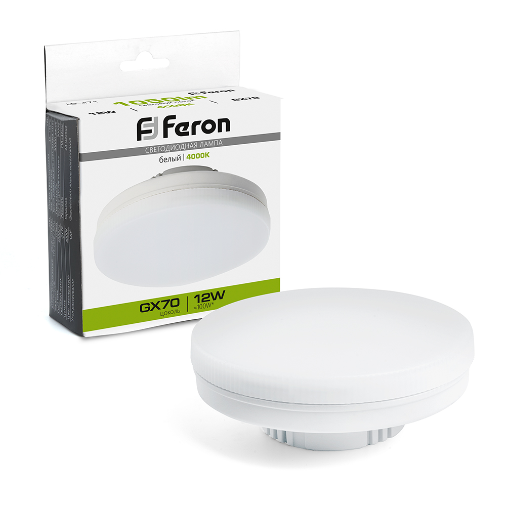 Feron Лампа cветодиодная, (12W) 230V GX70 4000K, LB-471 - Изображение №1