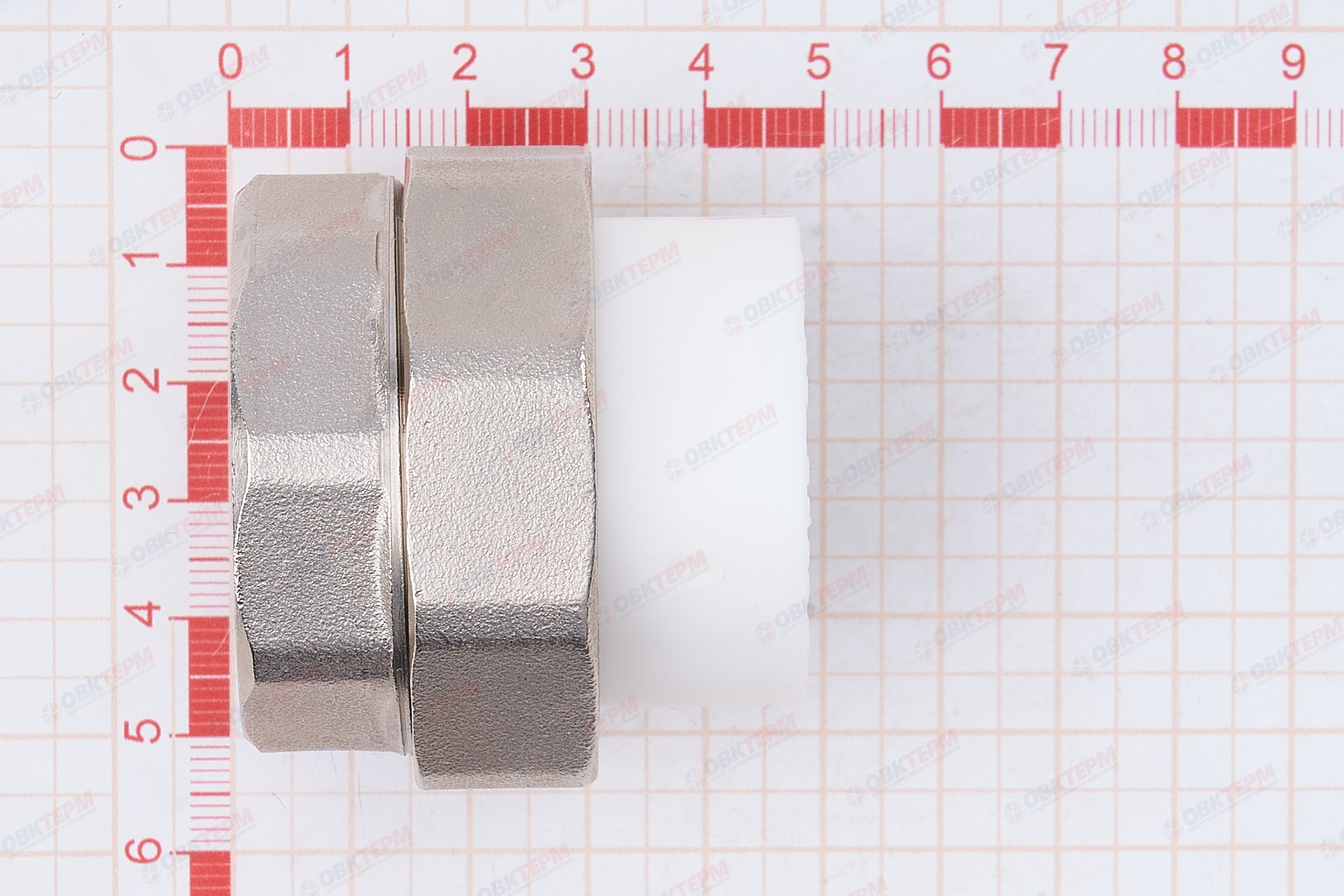 Разборное соединение   32 *1 1/4"  В   БЕЛАЯ          (PRO AQUA)    (20/5) - миниатюра №6