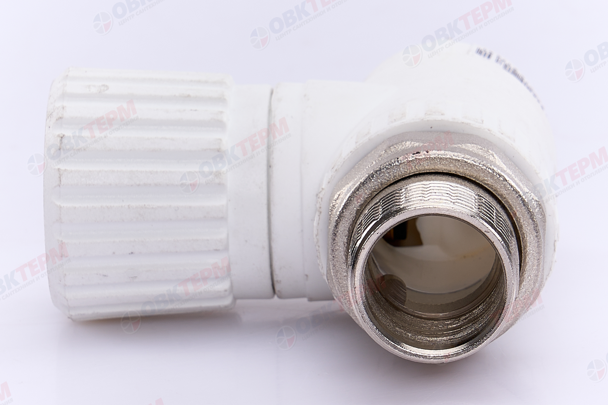 Вентиль для радиатора   25х3/4"  прямой  БЕЛЫЙ PP-R   (RTP)   (40/10) - Изображение №4