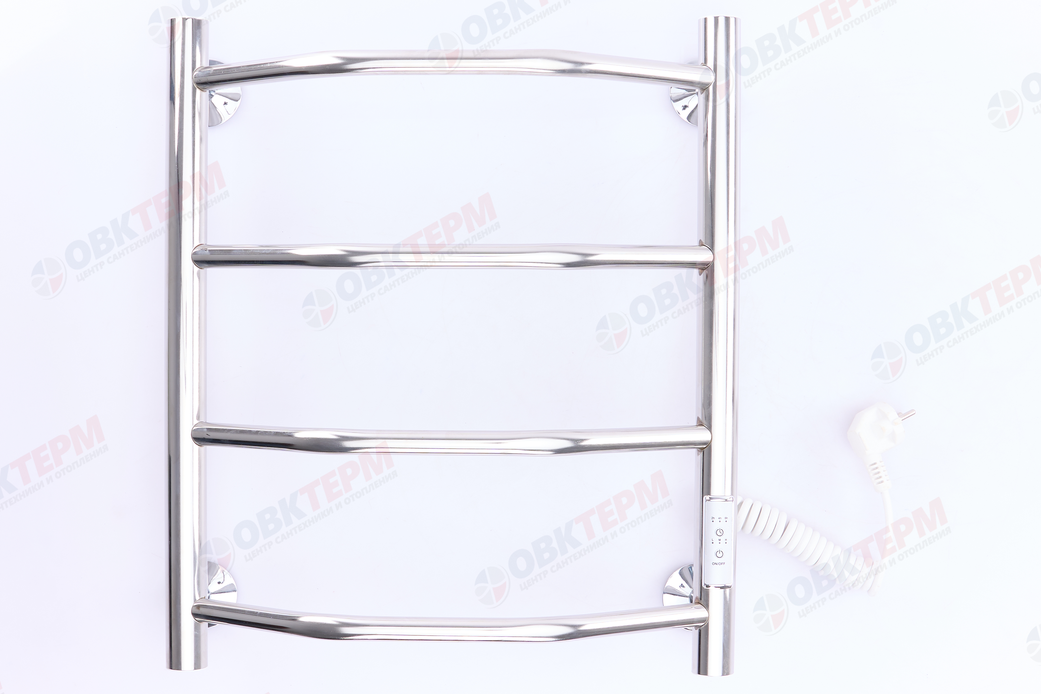 Электрический полотенцесушитель"Лестница "Трион" 40/50 правый (4 полки, сухой, терморегулятор) - Изображение №2