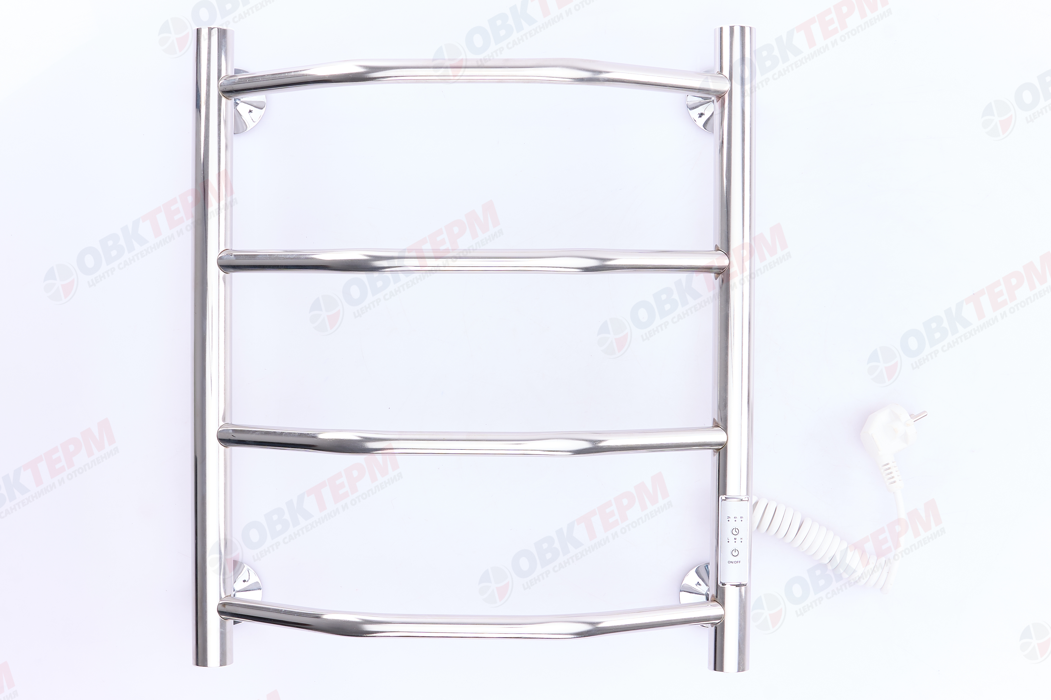 Электрический полотенцесушитель"Лестница "Трион" 40/50 правый (4 полки, сухой, терморегулятор) - Изображение №3