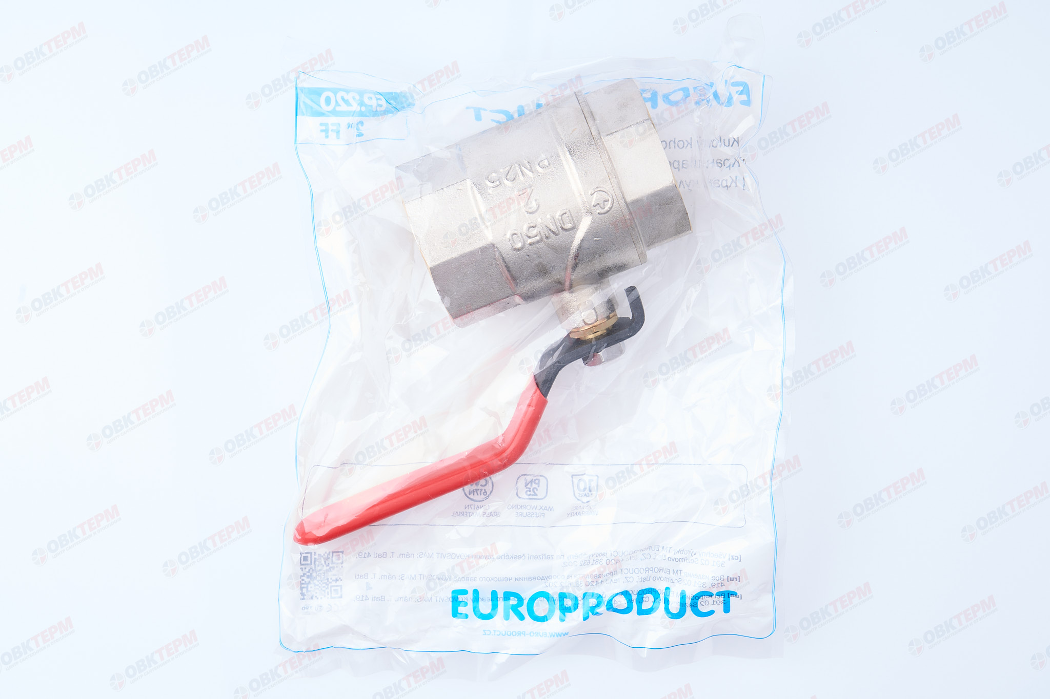 Кран шаровый     EUROPRODUCT   2"  ВВ   ручка   (12 шт) - миниатюра №7