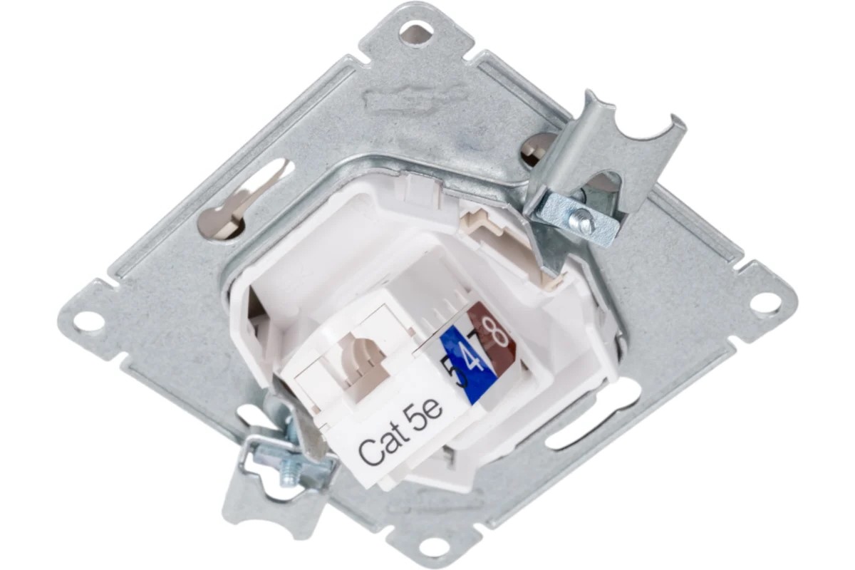 Механизм компьютерной розетки Atlas design RJ45 шампань Systeme Electric - Изображение №2