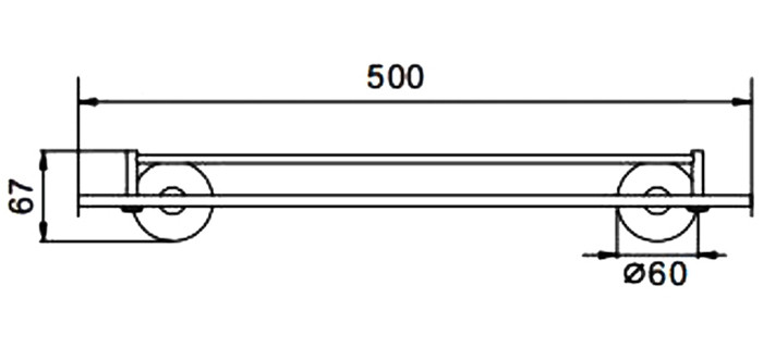 Полка стеклянная                              F30107       FRAP - Изображение №2