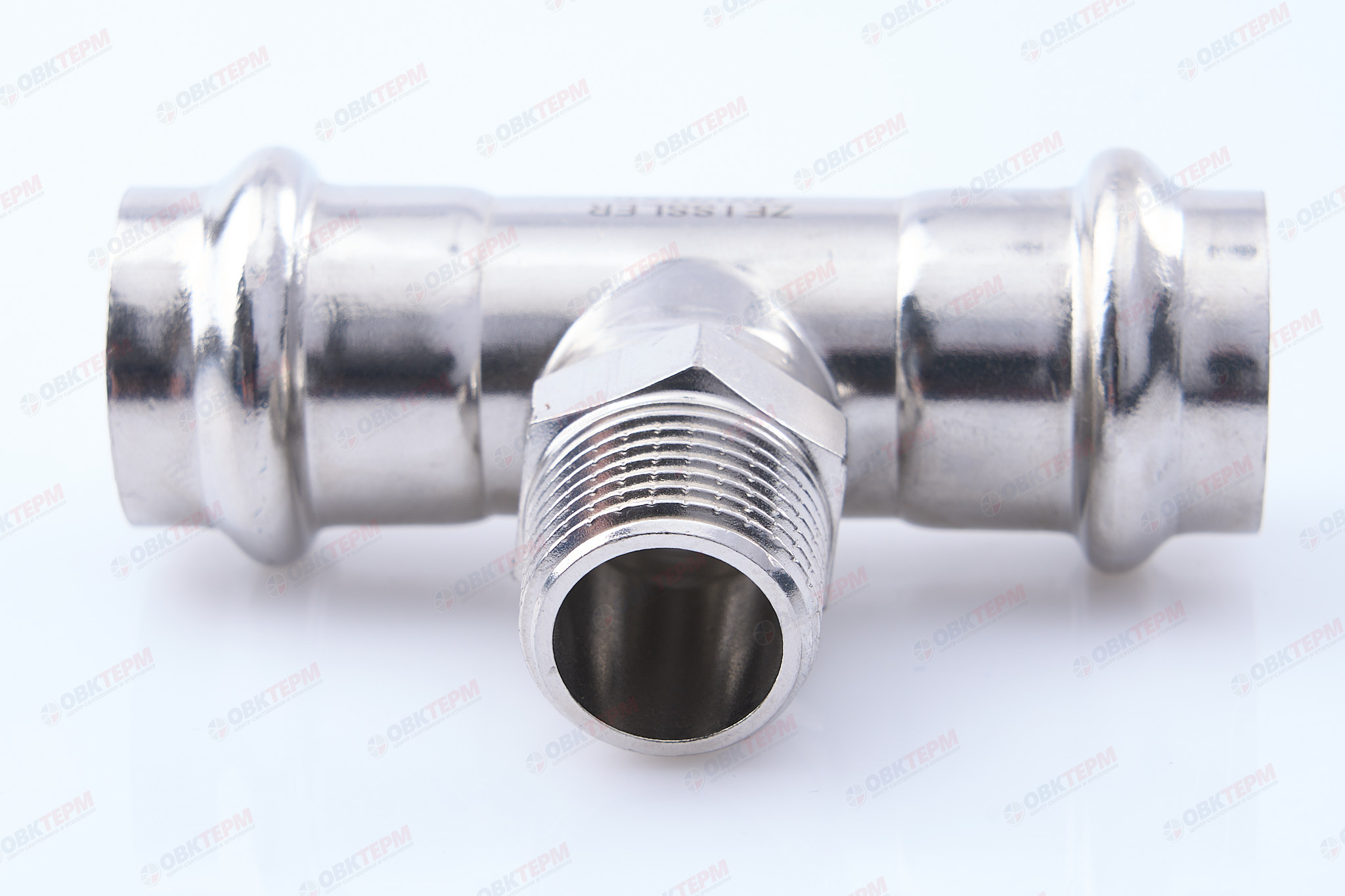Тройник пресс из нерж.ст. 22  х 1/2"Н  х 22  TIM  (40/5) - Изображение №2