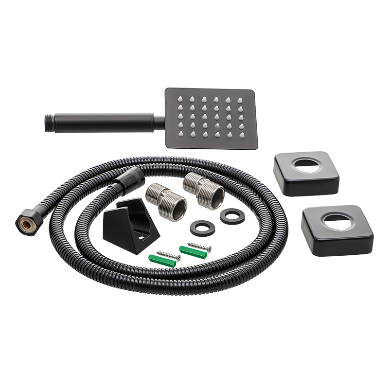 Смеситель д/ванны нерж/сталь MIXXUS KUB 006 (EURO) BLACK  Ø40  (20 шт/ящ) - миниатюра №2