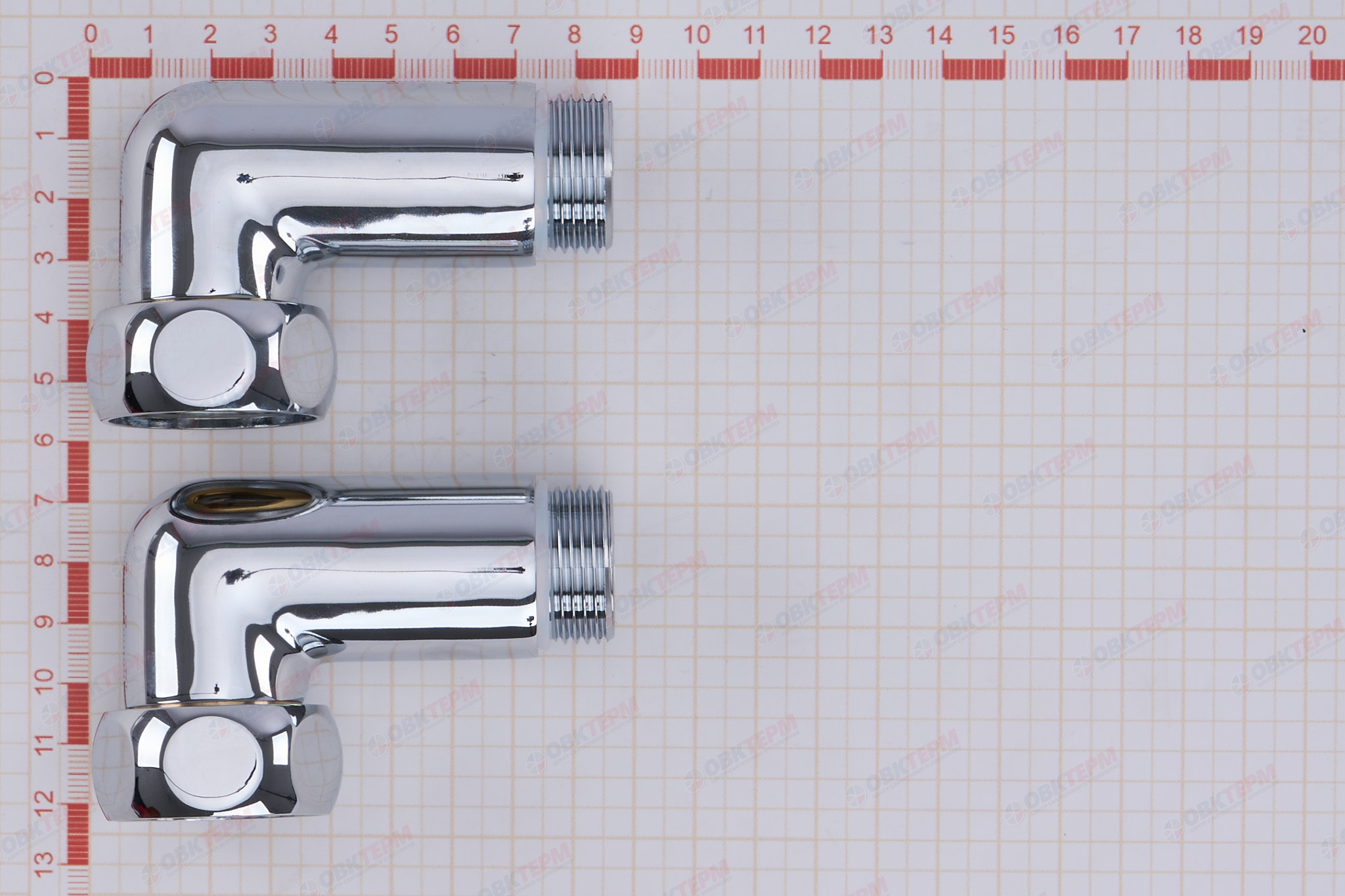 Угол для полотенцесушителя  1"В x 3/4"Н (пара) TIM - Изображение №5