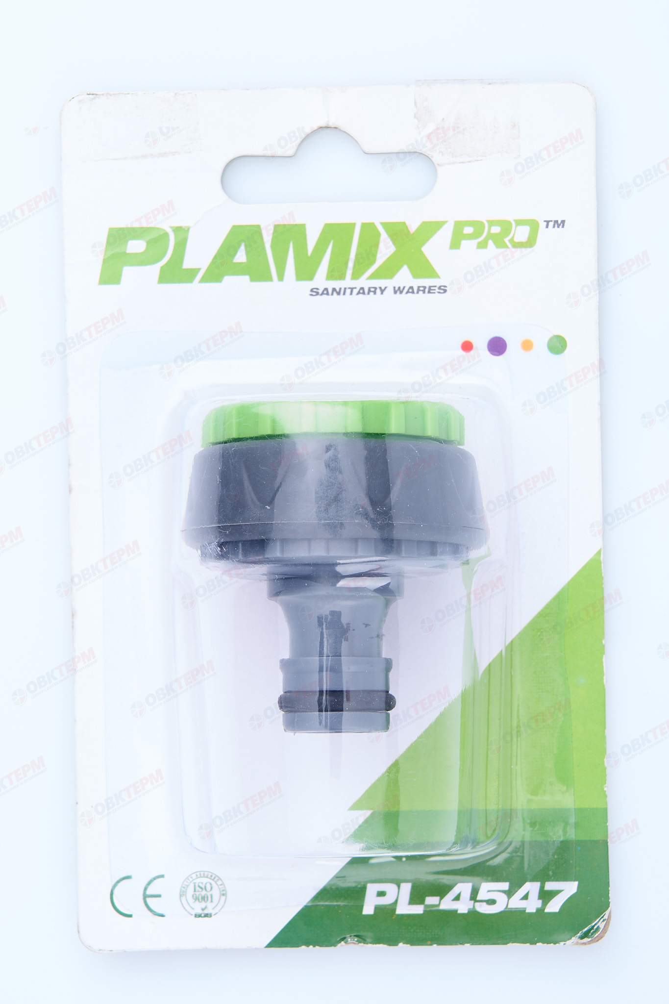 Адаптер для коннектора, 3/4"РВ с перехд. на 1*РВ(ABS+TPR,блист.)(240/24шт) PLAMIX/CRAB PRO PPL-4547 - миниатюра №6