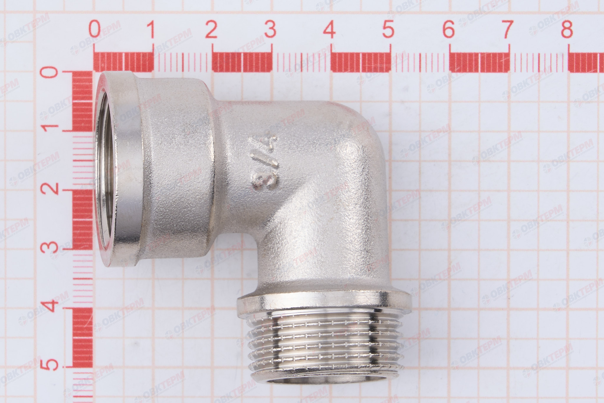 Угол    3/4" вн  Никель ZEISSLER                   (70/10) - Изображение №5