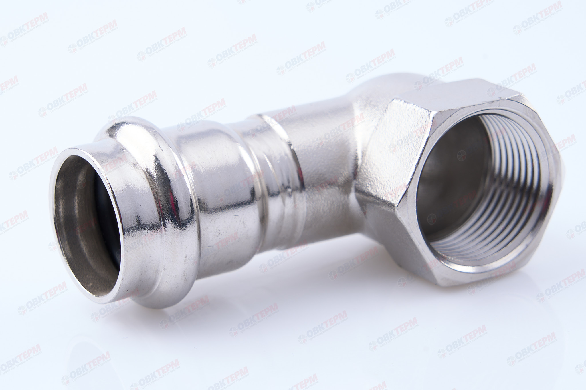 Угол пресс из нерж.ст.  22 х 3/4"В    TIM  (70/5) - Изображение №1