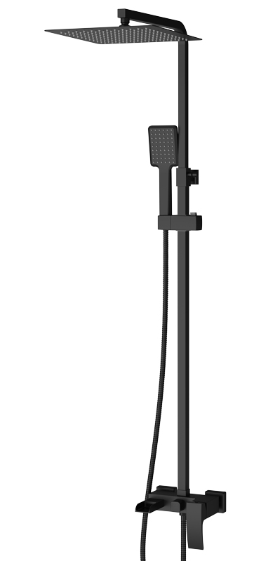 Душ/система со смесителем KOER KB-58007-05 Водопад (Цвет черный) (3 шт/ящ) - Изображение №1