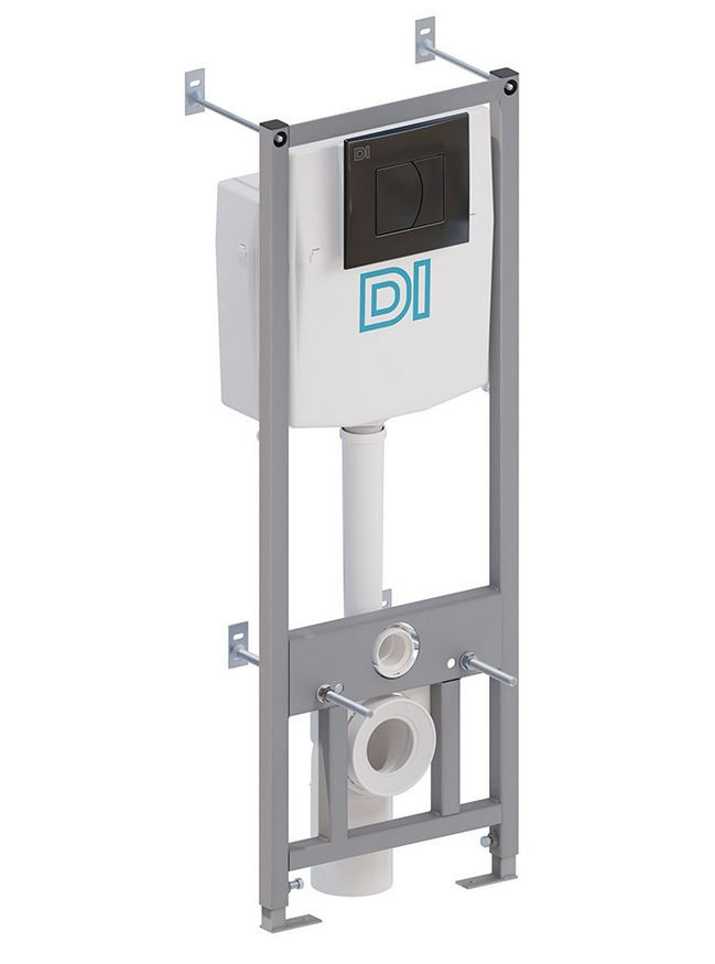 Инсталляц. сист д/унитаза DI (Тип 2-Ч-DI / кнопка / цвет ЧЁРНЫЙ) - миниатюра №7