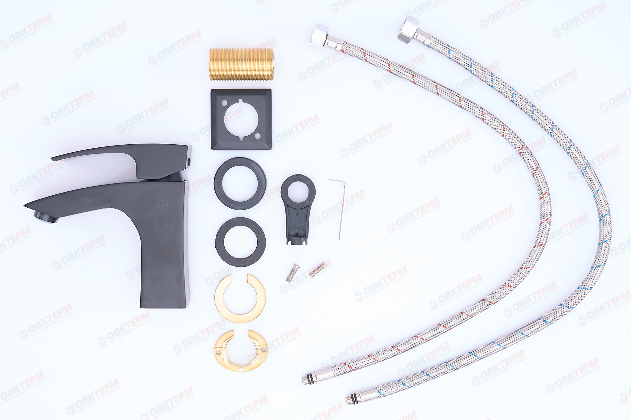 Смеситель д/умывальника KOER KB-10007-05 (Цвет черный) (8шт/ящ) - Изображение №4