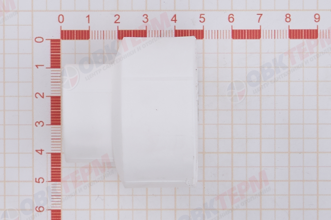 Муфта переход.  ВВ  40*25   БЕЛАЯ PP-R   (RTP)    (330/30) - миниатюра №6