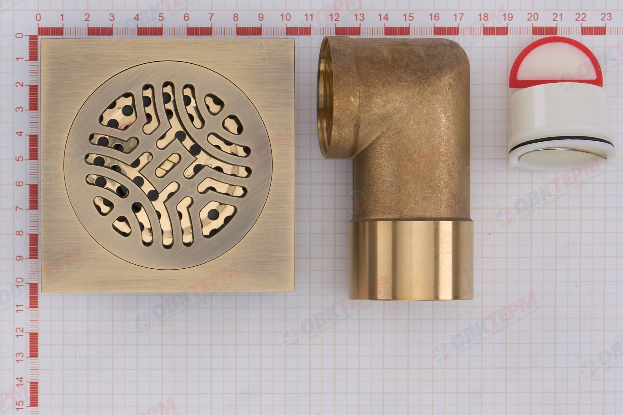 Душ  трап гориз.бронза  "G81006-4" 10*10 GAPPO - Изображение №4