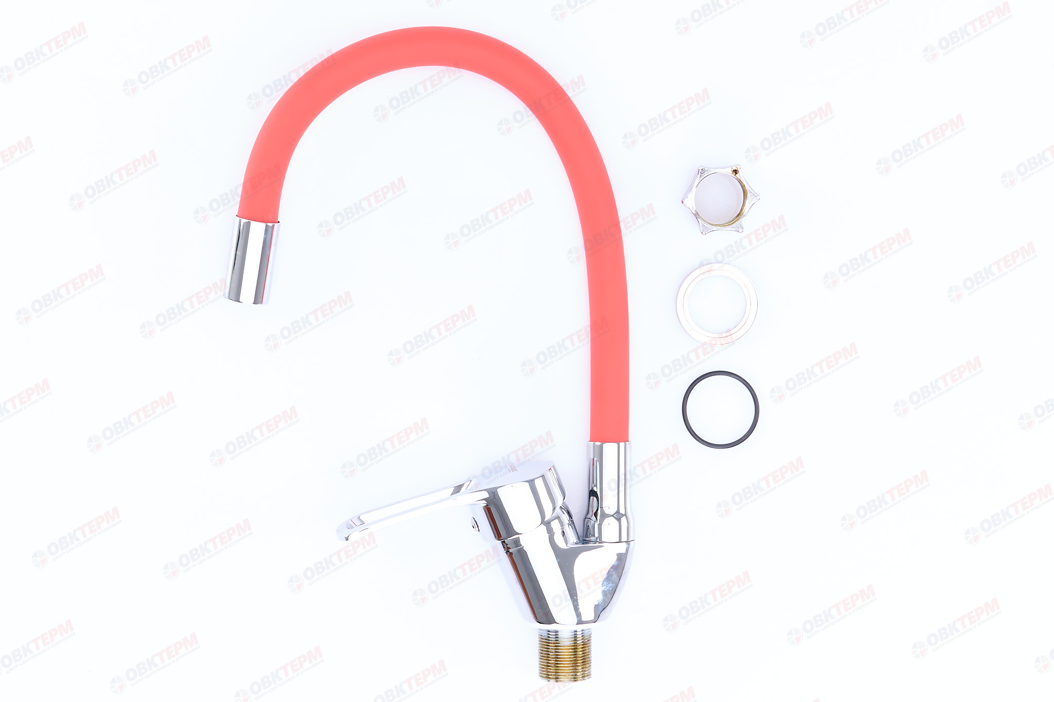 Смеситель д/кухни REFLECTOR MIXXUS FANY 011 (NUT) RED Ø35 ГАЙКА без водводки (12 шт/ящ) - миниатюра №3