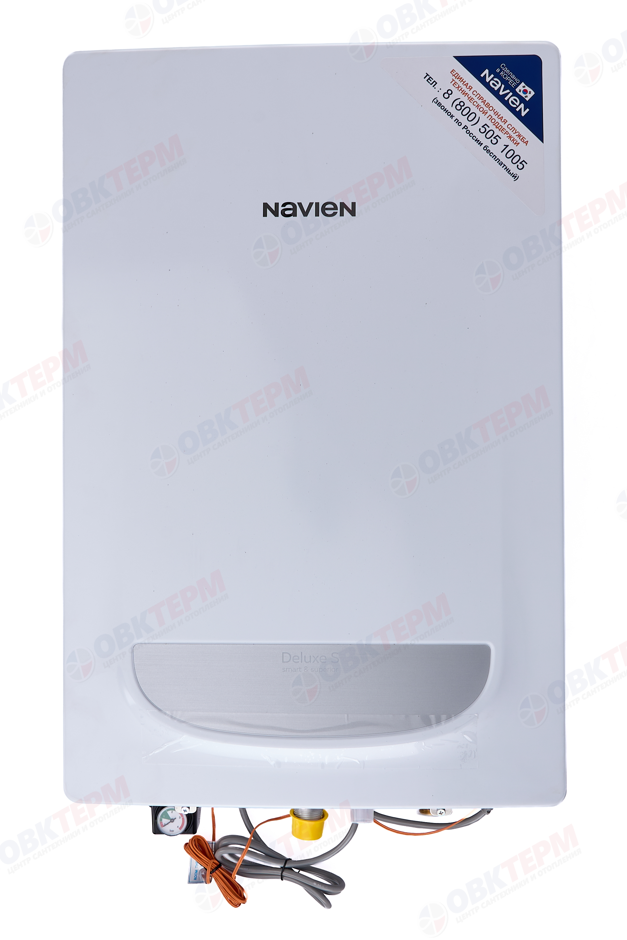 Котел газовый настенный NAVIEN  Deluxe S COAXIAL-35K (35 кВт, 19,2 л/мин, 2-х конт, турбо,без трубы) - изображение №1
