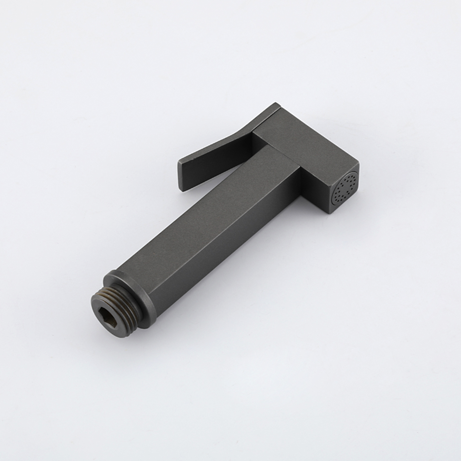 Смеситель с гигиеническим душем FRAP F7506-9 латунь /оружейная сталь /25мм - миниатюра №4