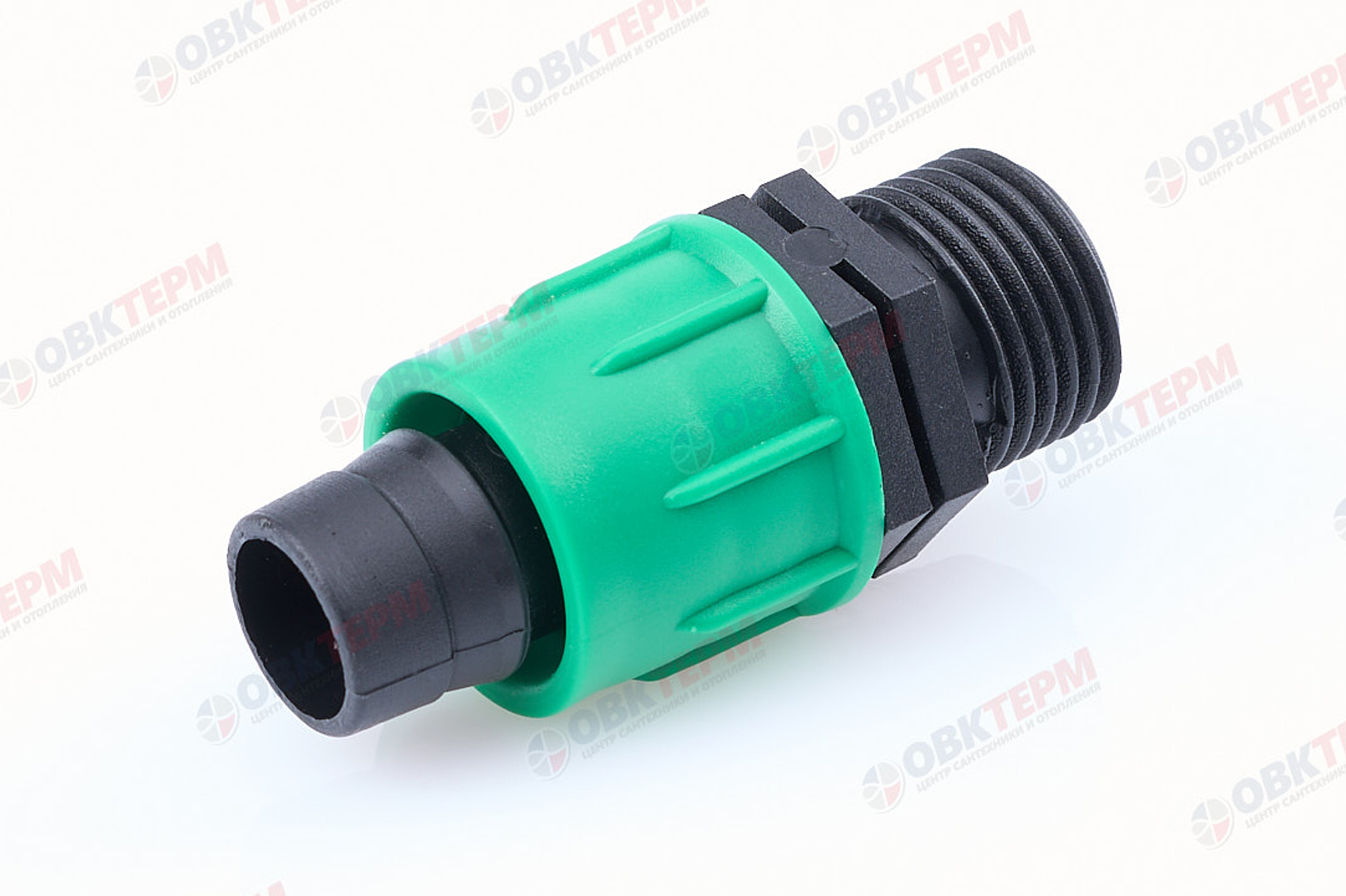 Соединение 16x1/2" РН для капельной ленты (1000/100 шт)  PLAMIX PL-002-1/2" - Изображение №1