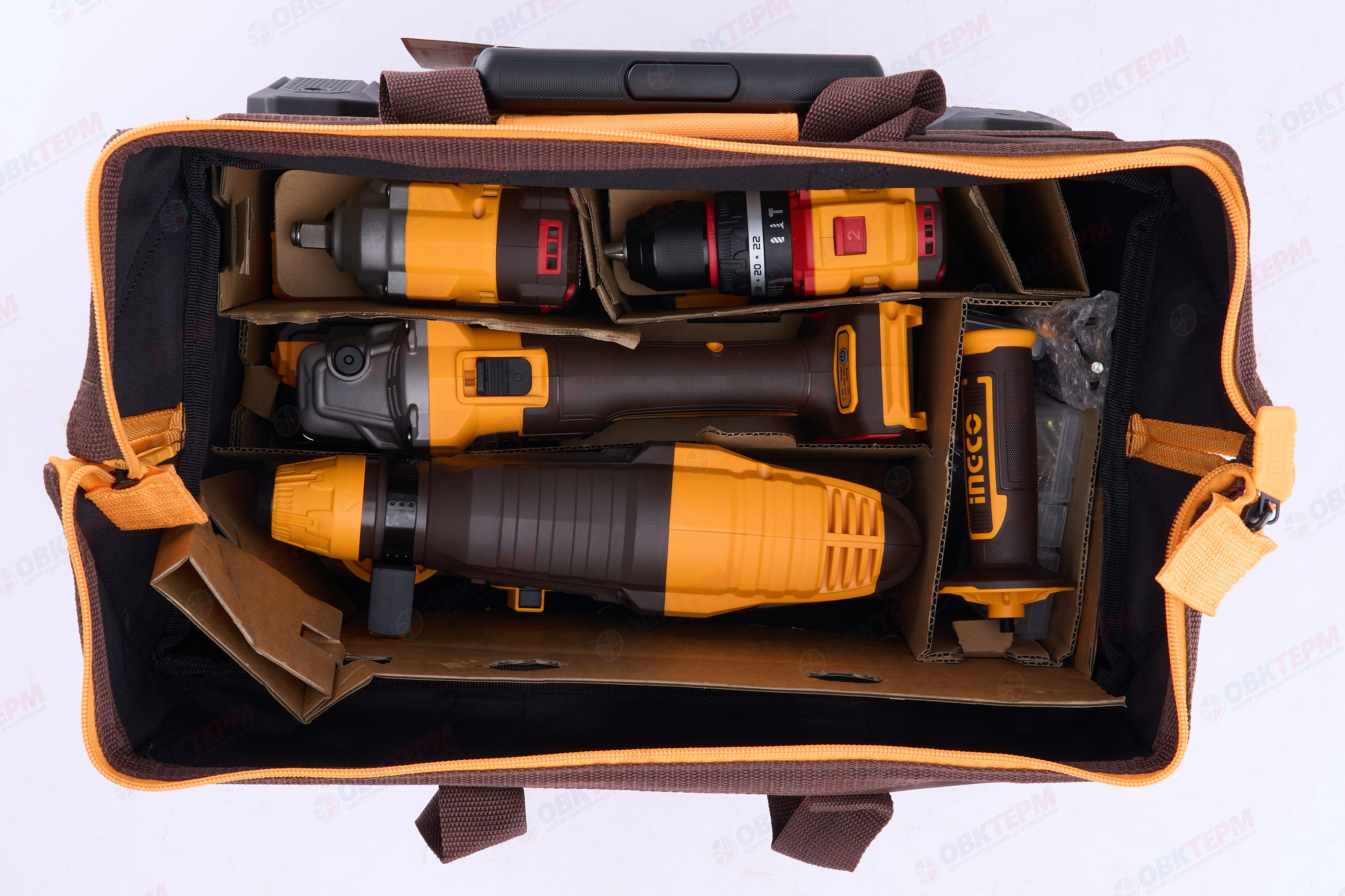 Набор аккум. инструмента 5 в 1 СУМКА на КОЛЕСАХ INGCO INDUSTRIAL - миниатюра №12